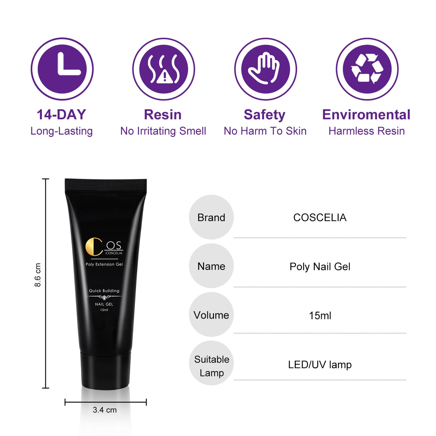 New 6 Color Gift Box With Temperature Change Gradient Extension Glue Nail Shop Manicure Painless Paper-Free Extension Glue