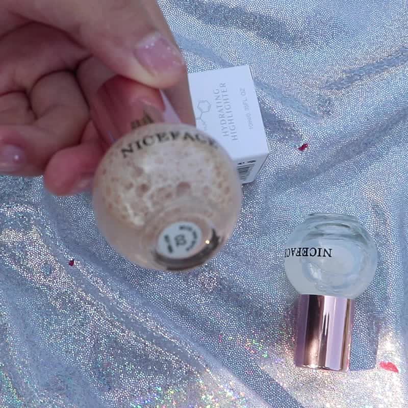 NICEFACE Run Flash Unicorn Fairy Highlight Liquid Body Face Highlighter Brightening Liquid Repair Volume Liquid