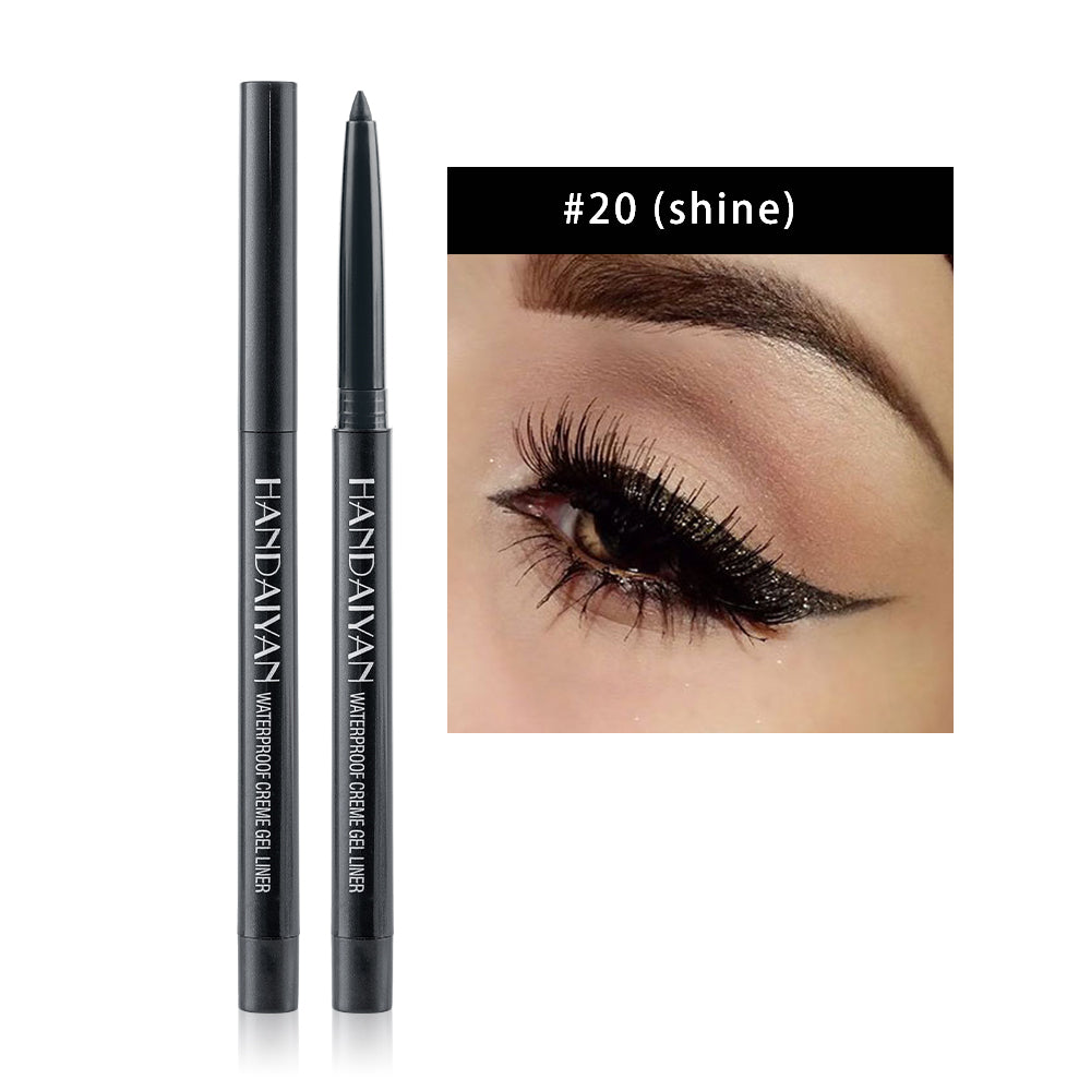 HANDAIYAN 20 Color Pearlescent Matte Waterproof And Difficult To Smudge Eyeliner Pen Rotatable Eye Shadow Eyeliner