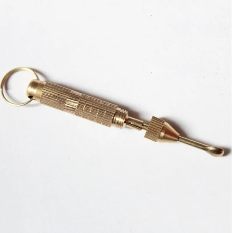 1Set Portable 4in1 Multi Tool Set Cross Screwdrivers Ear Pick Ear Cleaners Keychain Health Care Tools