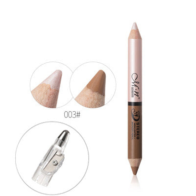 Meinuo New One-Stroke Dual-Use Double-Headed Shading Pen High-Gloss Pen Wood Can Be Sharpened