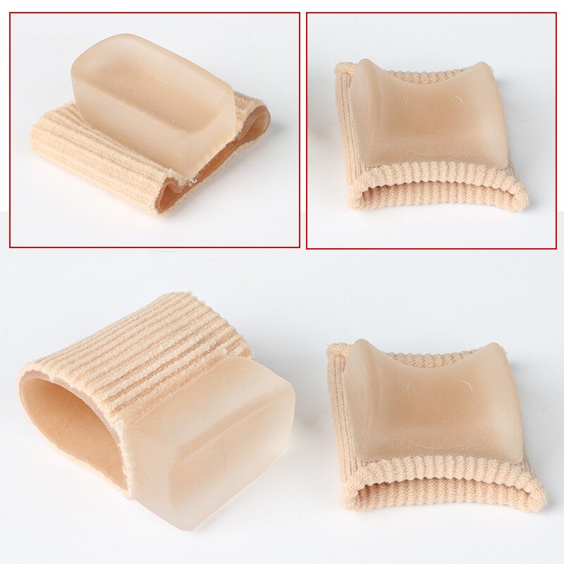 1 pair Toe Separator Corrector Hallux Valgus Straightener Orthodontic Toe Braces Silicone Toe Foot Cover Care Tool