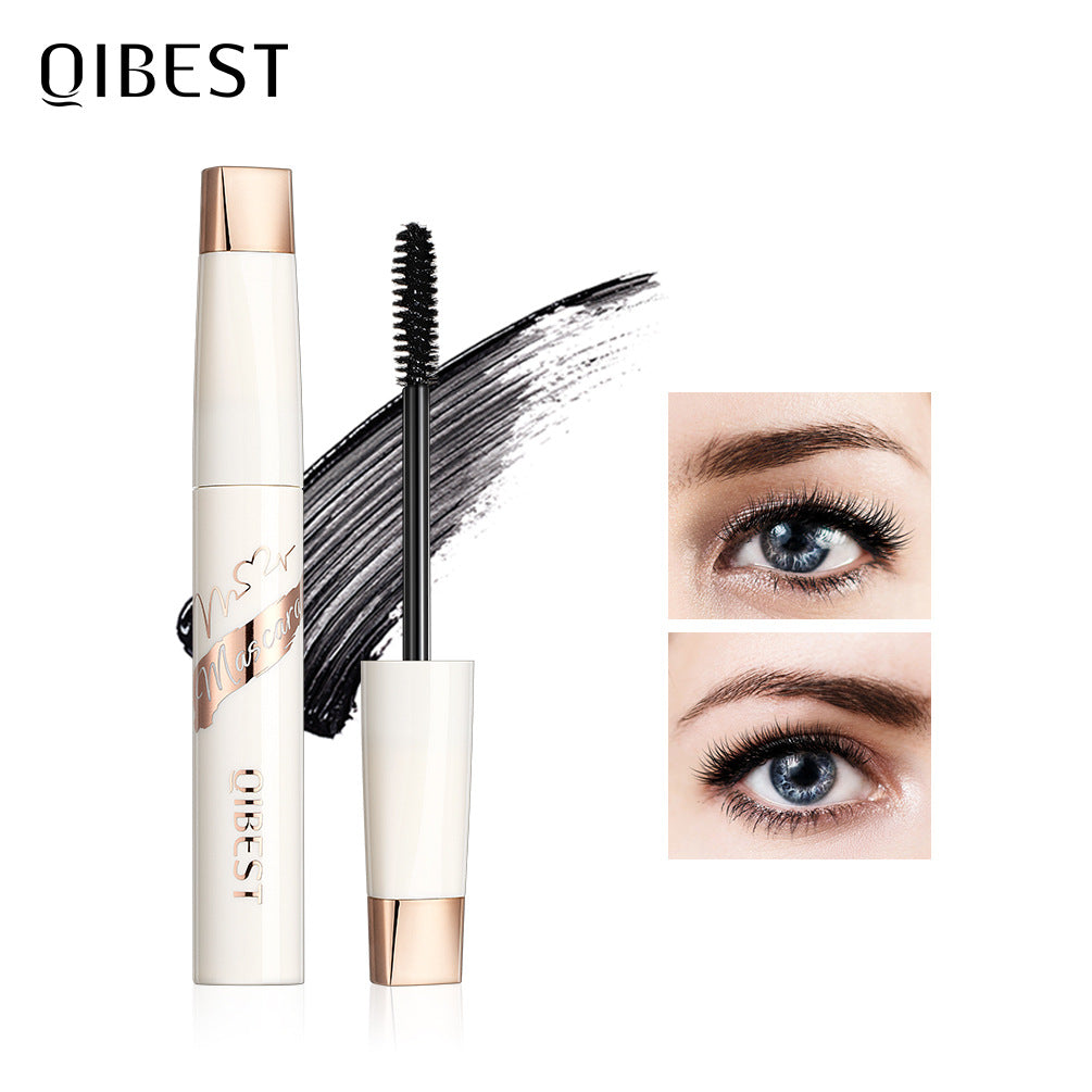 QIBEST Charm Curling Mascara Waterproof And Not Smudged 4D Mascara For Long Eyes