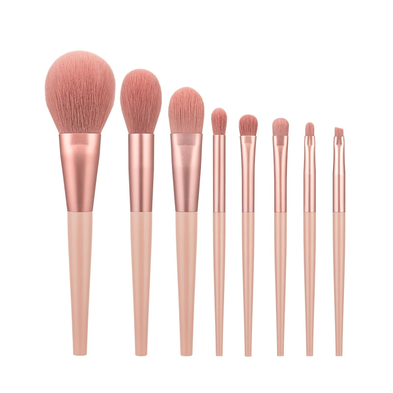 Anmor 11/8Pcs/lot Makeup Brushes Set Synthetic Hair Professional Make Up Brush For Eyeshadow Foundation Powder Eyeliner Eyelash