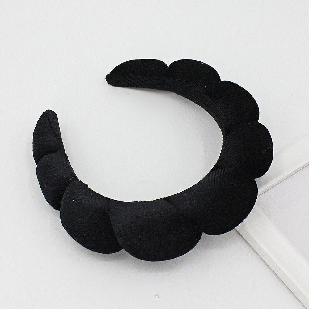 Sponge Fried Dough Twists headband female headdress hair ornament high skull top cloud headband