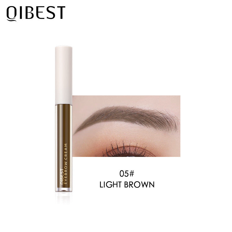 QIBEST New Three Dimensional Eyebrow Dyeing Cream Does Not Fade And Halo And Eyebrow Dyeing Liquid Is Waterproof And Sweat Proof