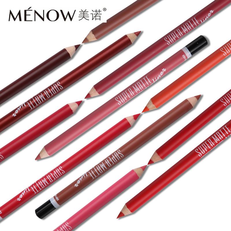 12pcs/box Menow Super Matte Lip Liner Set Lip Makeup Brand Pencils for Lips Lipliner Pen Waterproof
