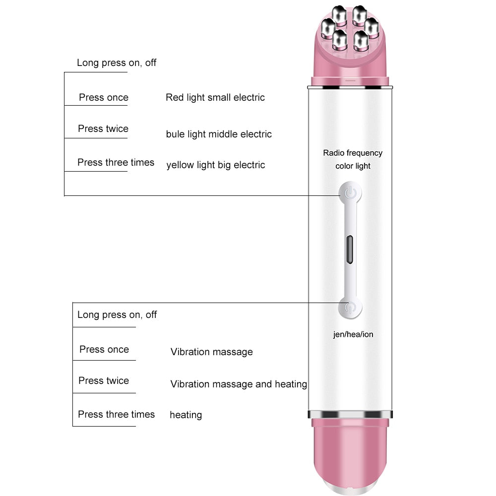 EMS Eye Massager Anti Wrinkle Eye Massage Anti Aging USB Rechargeable Massager For Face Electric Eye Dark Circles Remove