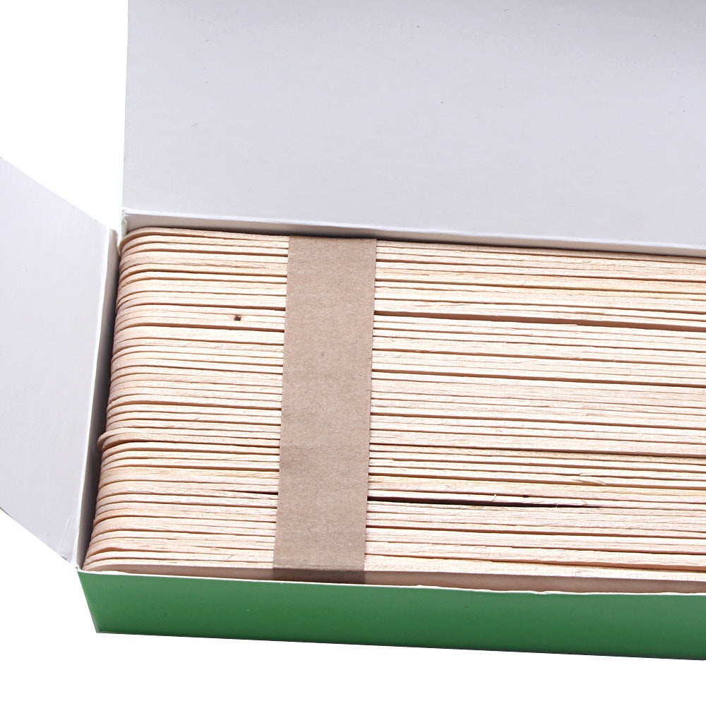 Waxing Wax Stick Ice Cream Stick Mask Stick 15cm Long A Whole Box Of 100 Pieces