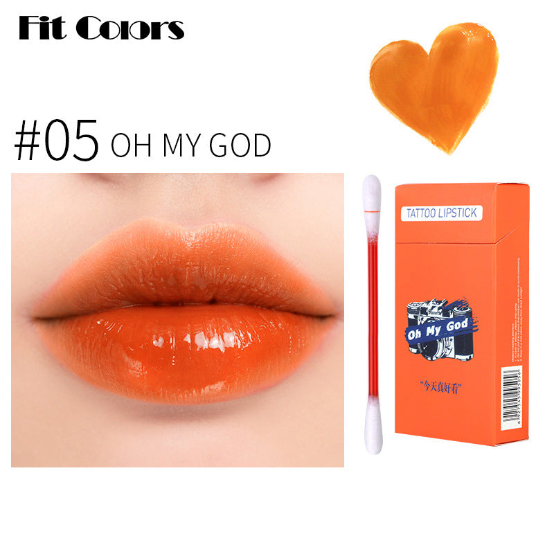 Cigarette Case Cotton Swab Lip Glaze Dyed Lip Liquid Disposable Non-Stick Cup Liquid Lipstick
