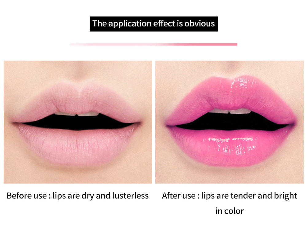 HANDAIYAN Warm Lipstick Flower Color Changing Moisturizing Lipstick Is Not Easy To Fade And Does Not Take Off Makeup