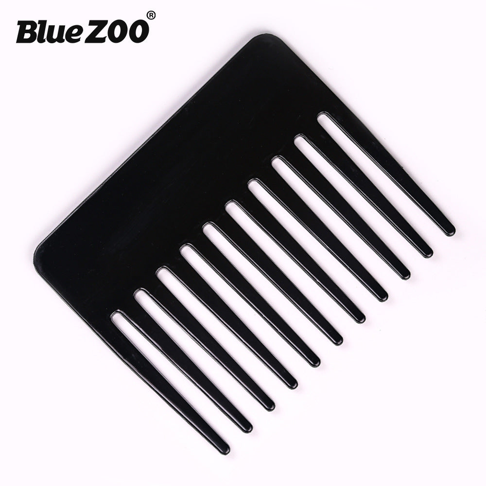 Single Side Short 2 Colors BlueZOO Big Back Shape Big Knife Comb Big Tooth Comb Large Insert Comb Shovel Oil Head Comb