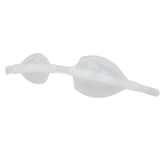 Enema Bulb Silicone Enema Douche Bulb Dual Side Openings Elastic Inflatable Double Bulb Flushing System for Health Care