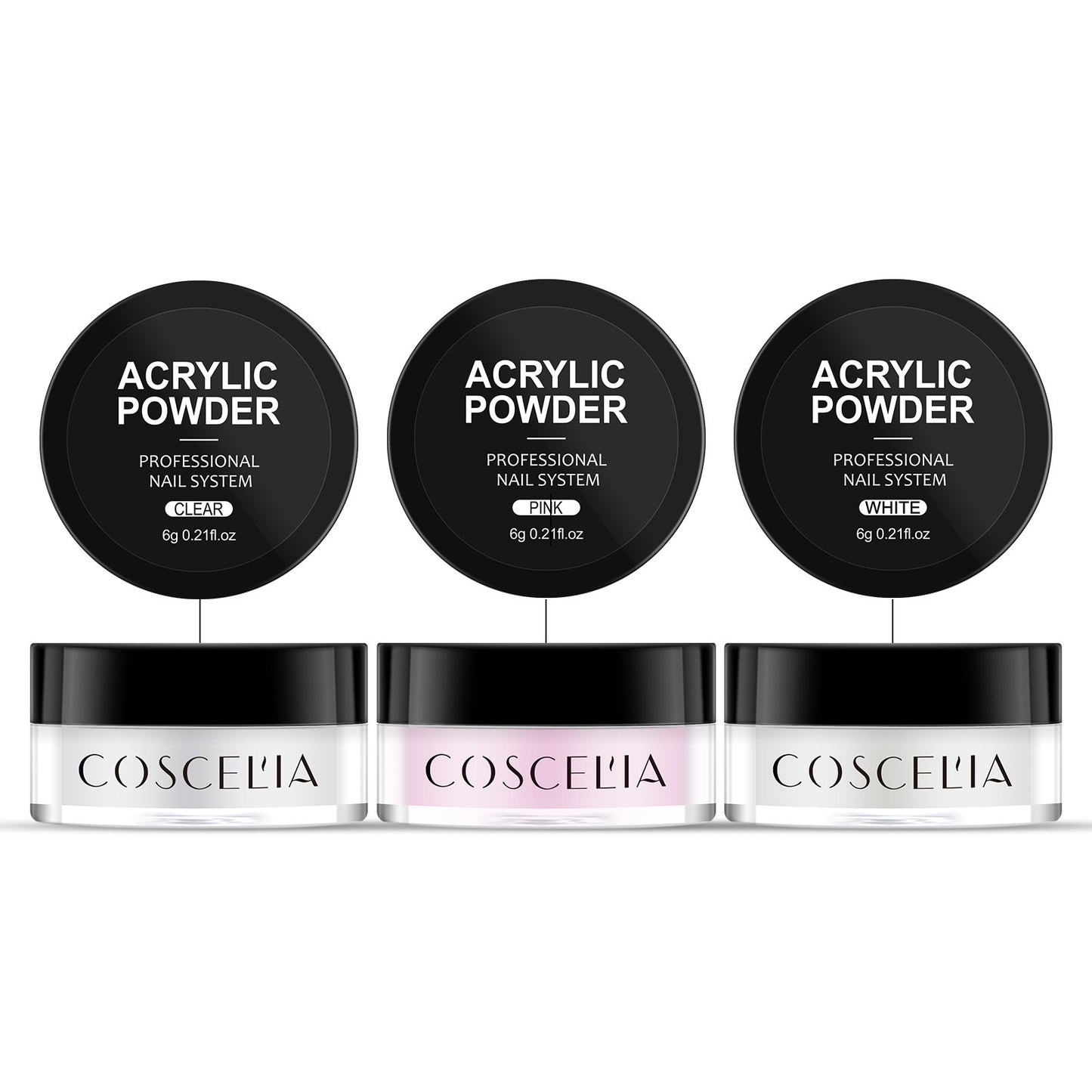 COSCELIA New 9 Color Crystal Color Powder 30Ml Crystal Liquid Manicure Tool Full Set Of Beginners