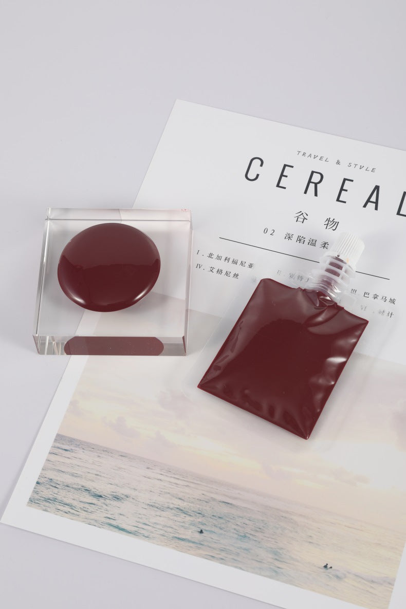 Lip Color Paste 30g Lip Gloss DIY Raw Material Base Moisturizing Non-Stick Cup Lip Gloss Dual-Use