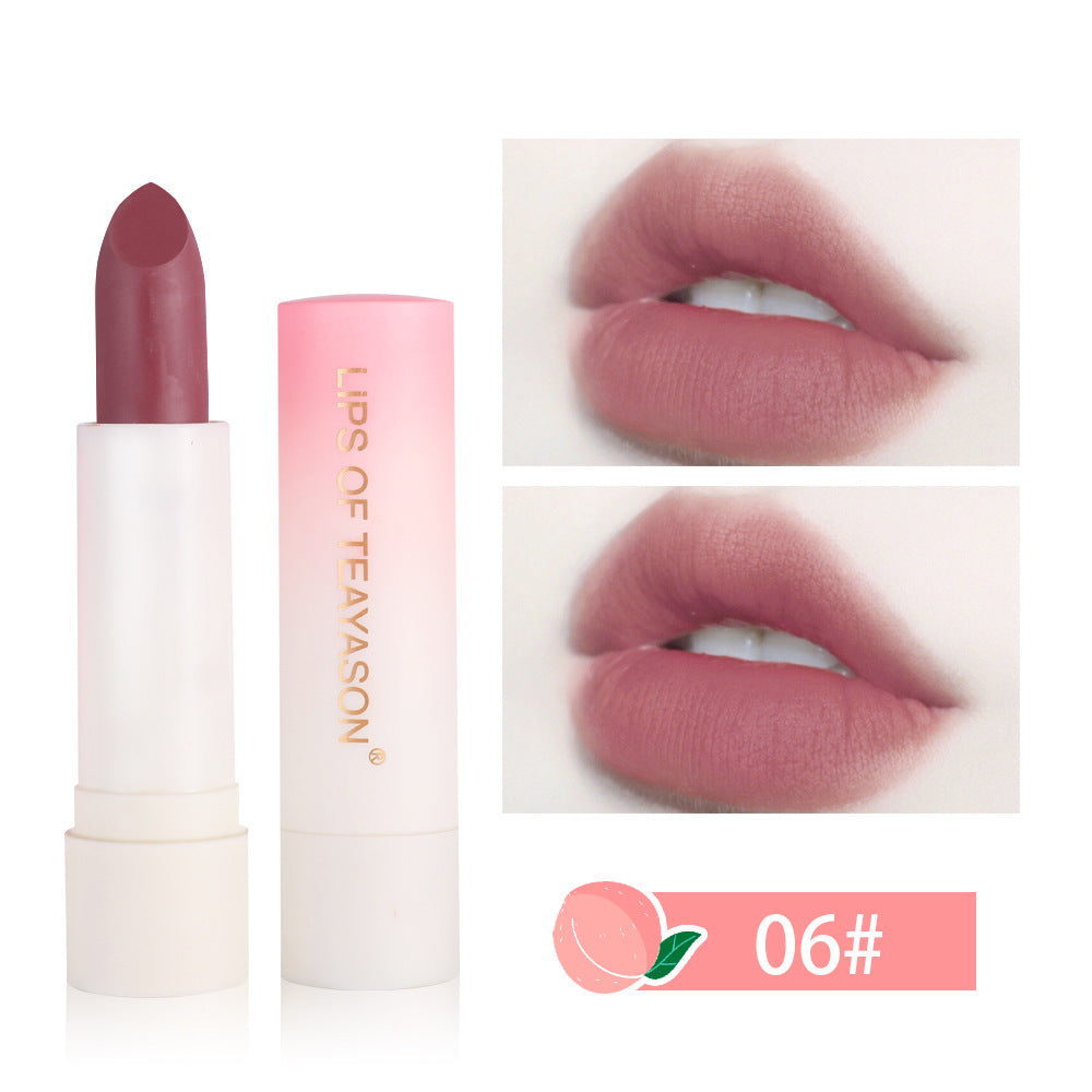 Lipstick Bean Paste Color Matte Matte Female Retro Red Peach Lipstick Matte Velvet Lipstick