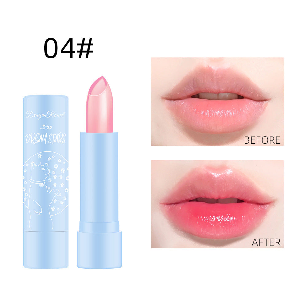 Color-Changing Lipstick Long-Lasting Moisturizing Not Easy To Decolorize Not Easy To Dip In The Cup Waterproof And Moisturizing Aloe Jelly Lipstick