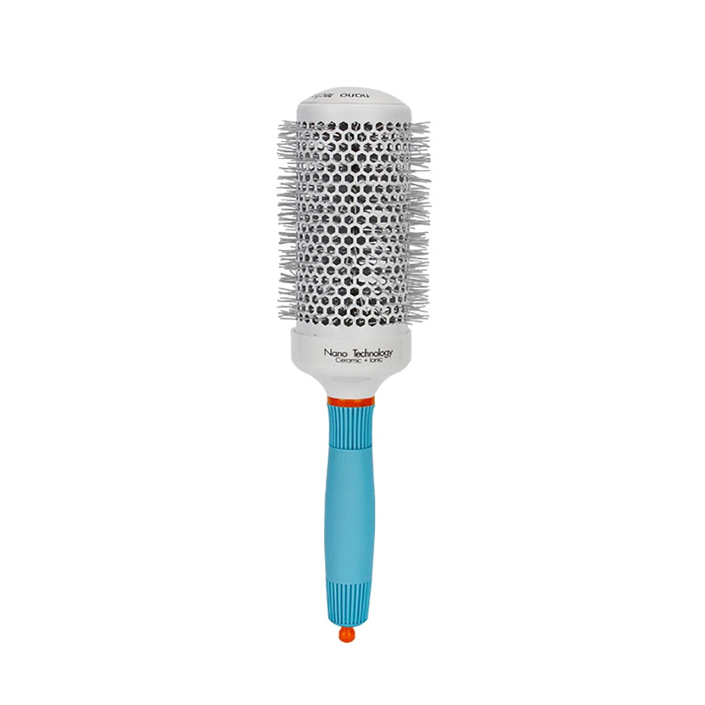 Professional Round Blue Hair Brush Ceramic Ion Hairbrush Comb Fashion Salon Hair Styling Tools