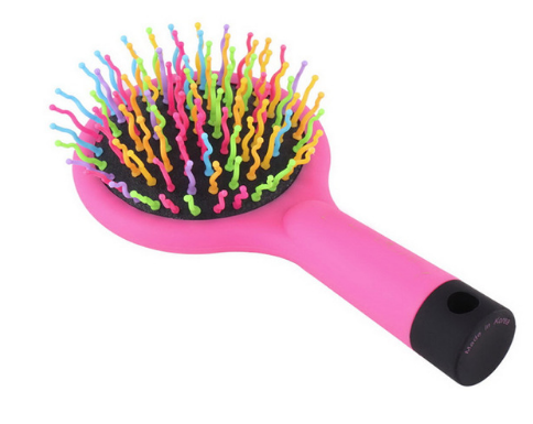 1pcs Rainbow Volume Anti-static Magic Detangler Hair Curl Straight Massage Comb Brush Styling Tools