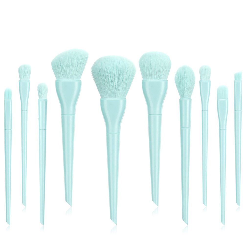 10pcs Luxury Makeup Brushes Sets For Foundation Powder Blush Eyeshadow Concealer Lip Eye Makeup Brush Cosmetics Beauty Tool