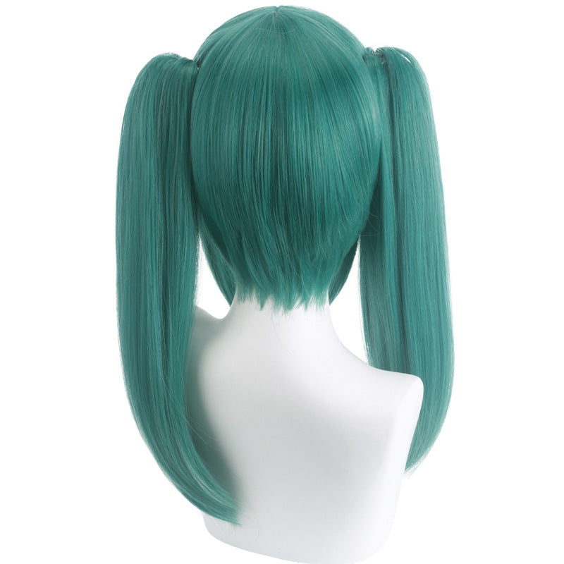 Hatsune Miku Vampire cos wig round head leather tiger clip double horsetail animation