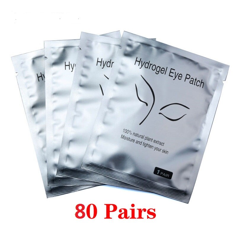 20/80 Pairs under Gel Pad Patch Lint Free Extension Tape Eyelashes Grafting Eyelash Mask Eye Makeup Paste