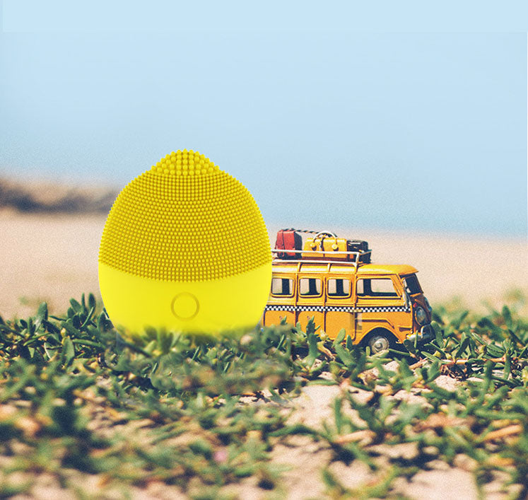 Waterproof Electric Massage Facial Cleanser Silicone Ultrasonic Facial Cleaner Pore Cleaner Facial Cleanser