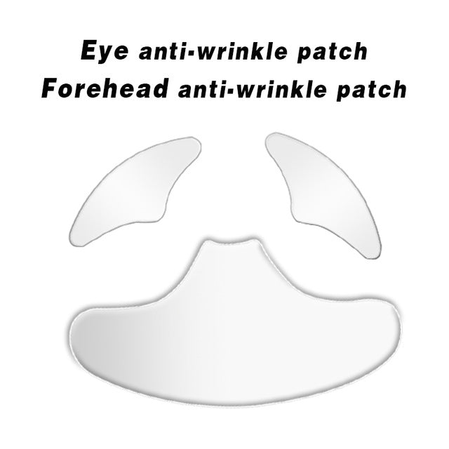 Reusable Anti Wrinkle Face Neck Chest Hand Eye Nose Pad Silicon Transparent Anti Microgroove Removal Sticker Skin Care Patch