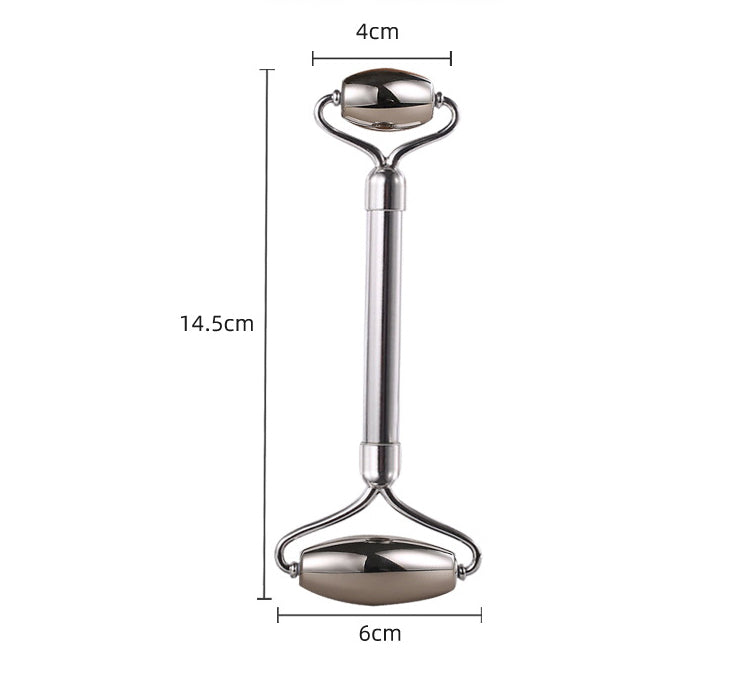 303 Stainless Steel Roller Massage Stick Face Lift Firming Massager V-Shaped Face-Lift Stainless Steel Massage Rollers