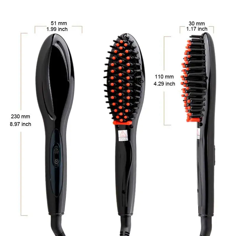 Electric hair straightener brush Hair Care Styling hair straightener Comb Auto Massager Straightening Irons SimplyFast Hair iron