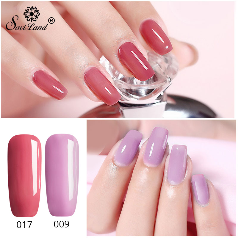 Saviland Newest 3 In 1 Gel Nail Varnish Pen Glitter One Step Nail Art Gel Polish Hybrid 60 Colors Easy To Use UV Gel Lacquer