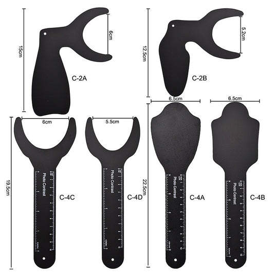 Dental orthodontic black background plate Intraoral photography background plate