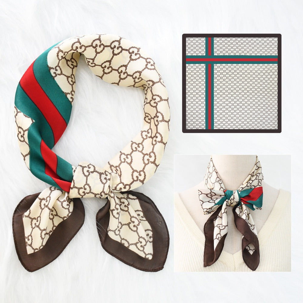 Silk Scarf Women's Sunscreen Beach Imitation Silk Versatile Silk Scarf Neckband