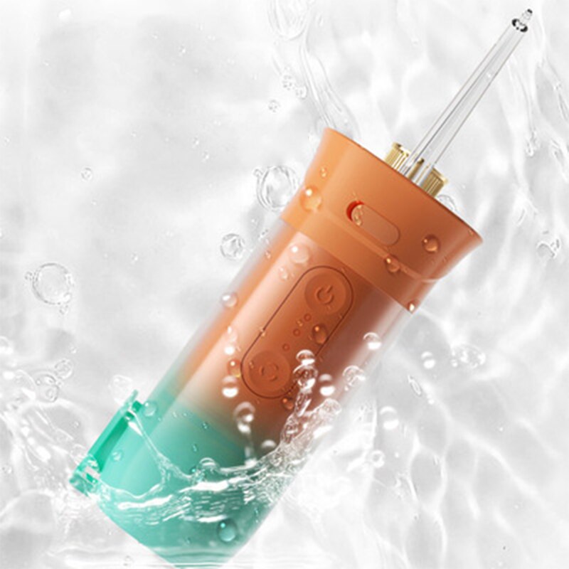 Portable Oral Flusher Mini Water Toothpick Teeth Cleaner Dental Flusher Oral Teeth Cleaner Water Pulse Large-Volume 200ml
