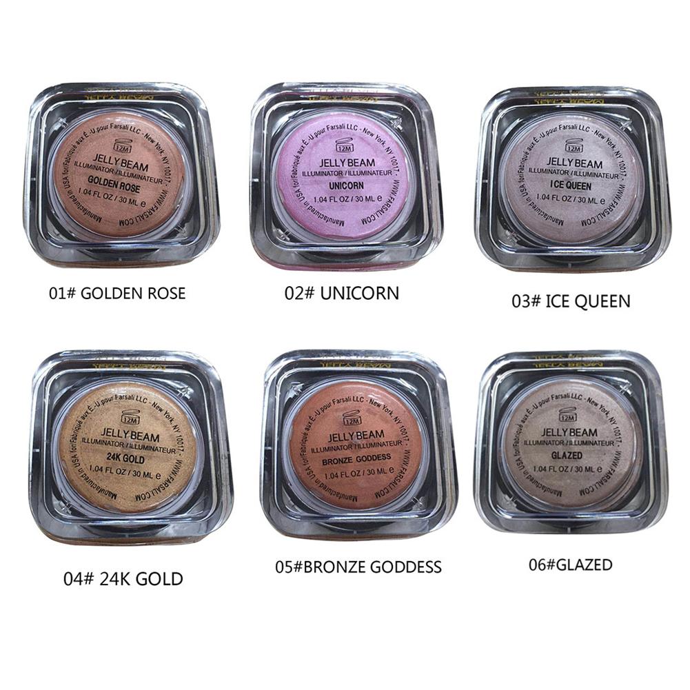 1pcs Mix Face Makeup Highlighter Shimmer Liquid Highlighting Foundation Long-lasting Essence Moisturizer 6 Colors Face Makeup