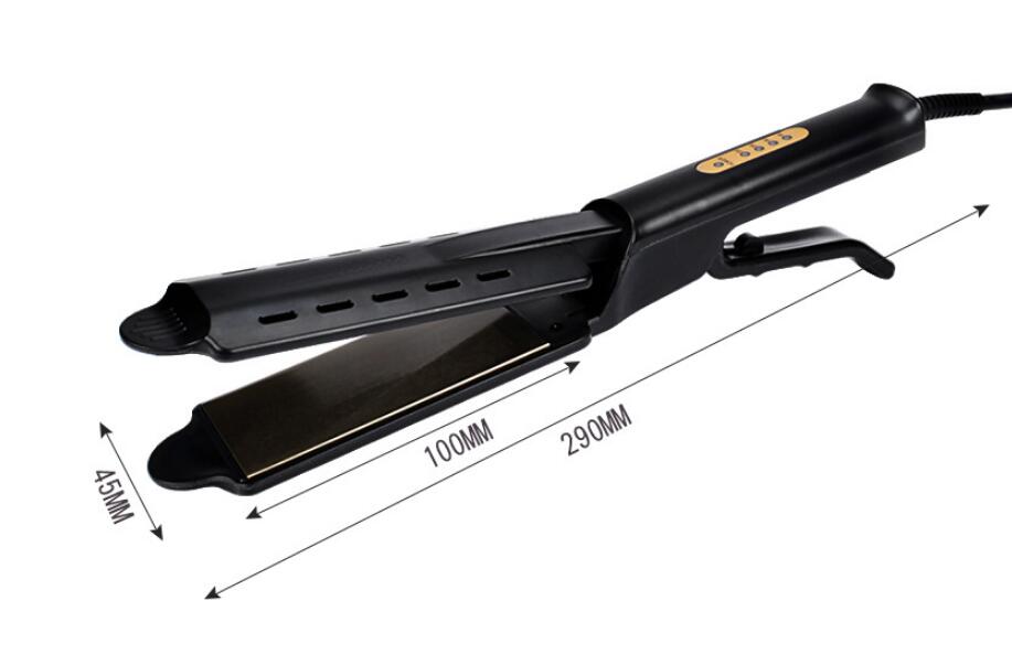 Hair Straightener Four-gear temperature adjustment Ceramic Tourmaline Ionic Flat Iron Hair Straightener For Women Widen panel