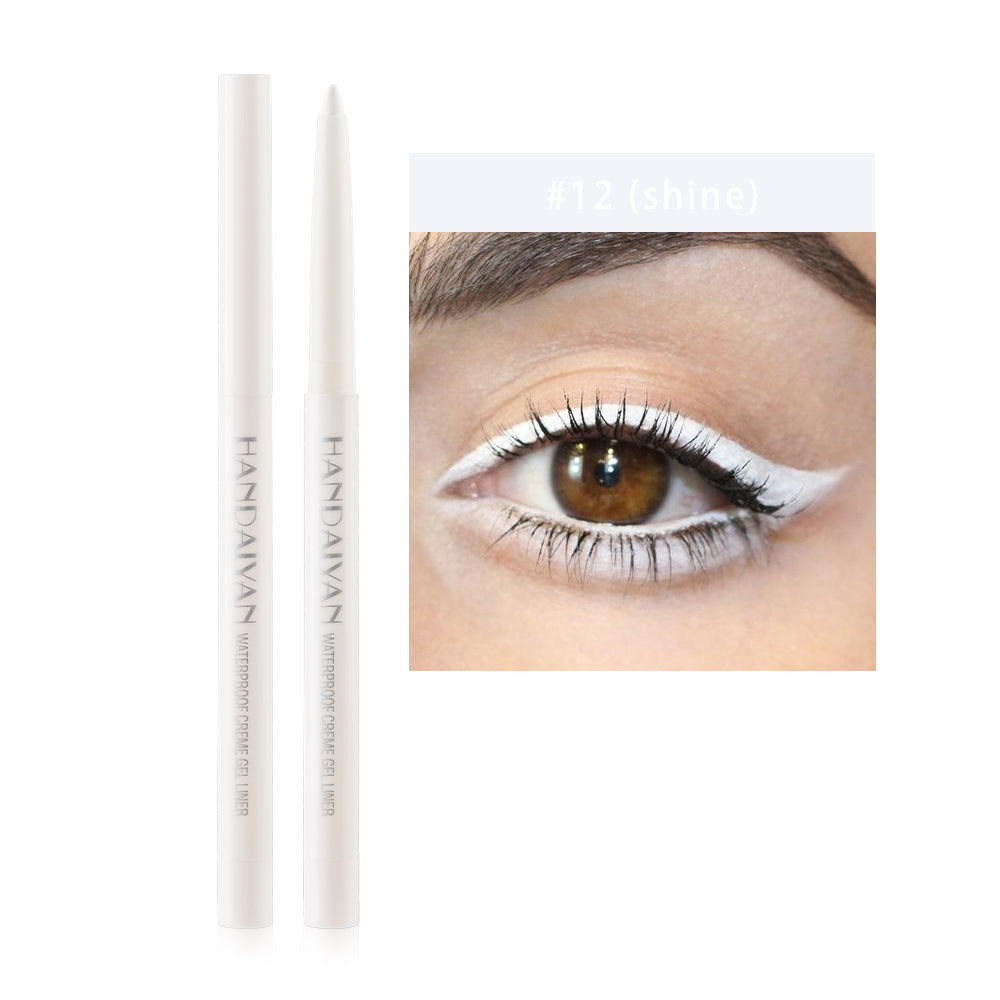 HANDAIYAN 20 Color Pearlescent Matte Waterproof And Difficult To Smudge Eyeliner Pen Rotatable Eye Shadow Eyeliner