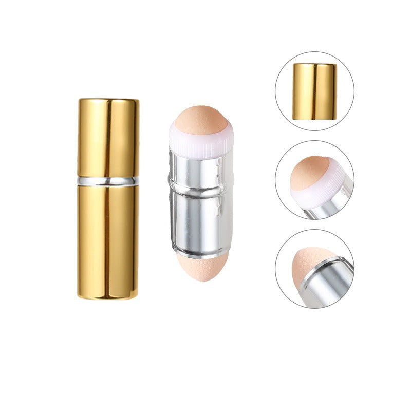 New Volcanic Stone Oil-Absorbing Ball Aluminum Alloy Volcanic Stone To Oil Stick Face Beauty Cleaning Dual-Use Beauty Makeup Ball