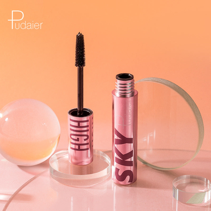 Pudaier New Color Makeup, Prevent Splashing Water Prevent Sweat Do Not Feel Dizzy Dye Do Not Take Off Makeup Fiber Long Curly Thick Mascara