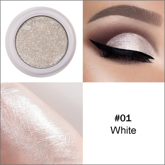 HANDAIYAN Makeup Eye Shadow Monochromatic Polarized Pearlescent Non-Smudge Eye Shadow Cream Easy To Color