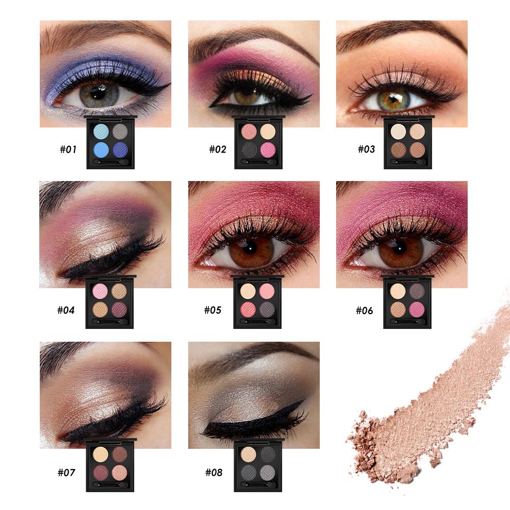 O.TWO.O 4colors Eyeshadow Makeup long lasting Eye shadow Colors Eyeshadow Palette Matte Diamond Glitter