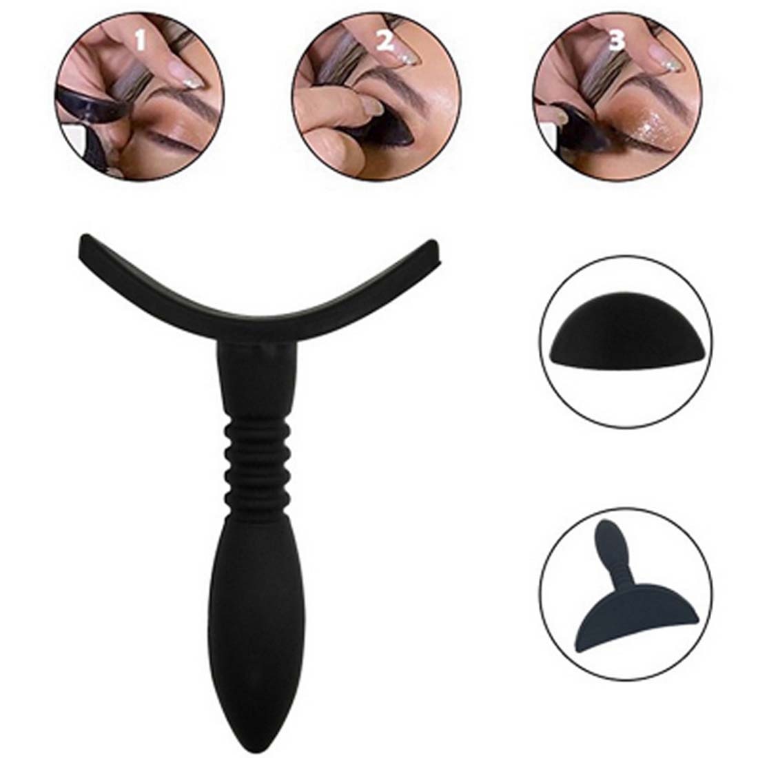 High Quality  Lazy Silicon Eye Shadow Stamp Crease Eyeshadow Stamp Glittering Lazy Applicator Silicon Eyeshadow Seal Makeup Tools