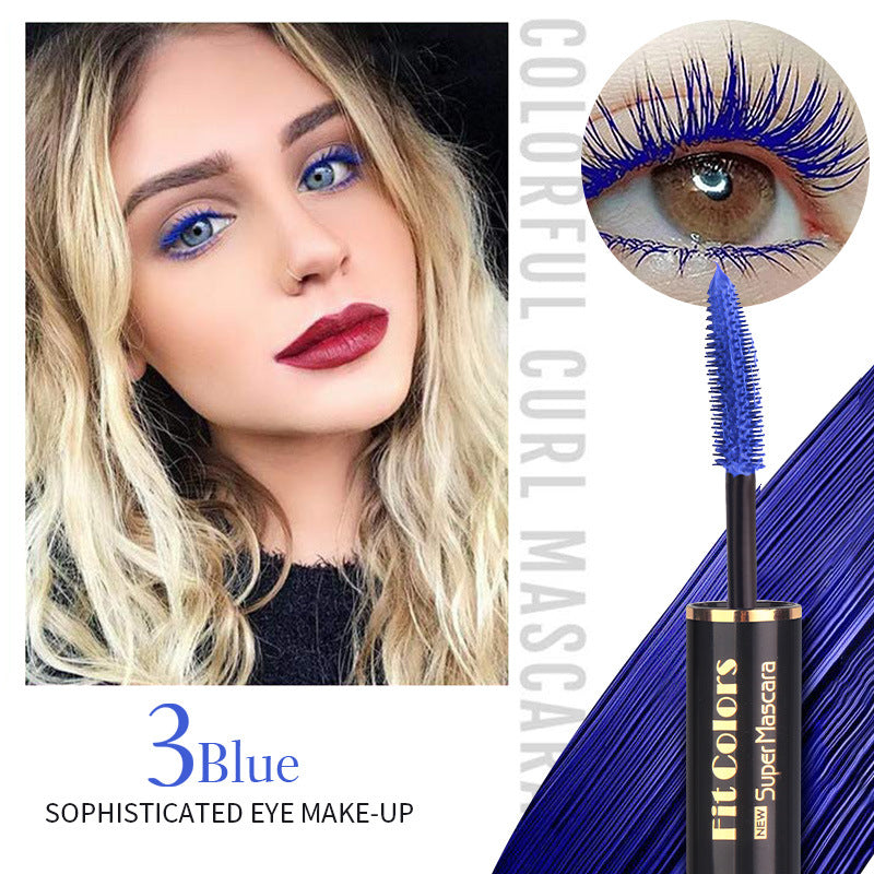 Fit Colors Double-Head Color Mascara Thick Curling Waterproof Not Smudged Multi-White Eyebrow Mascara