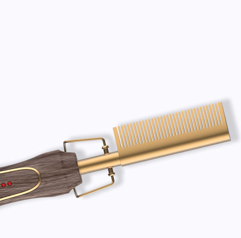 Straight Hair Comb Lazy Two-In-One Egg Roll Head Curling Iron Electric Coil Straight Dual-Use Electric Copper Comb