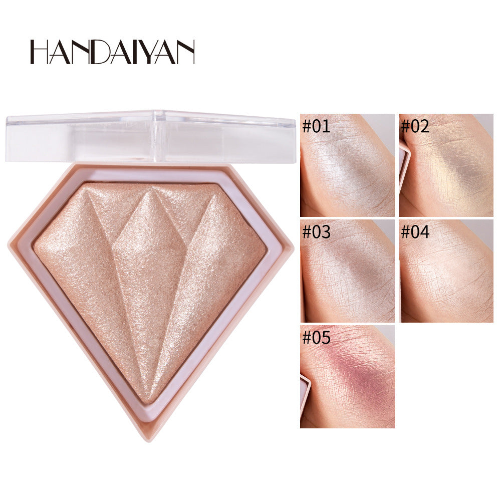 Diamond Highlighter Powder Brighten Skin Tone Repair Glitter Powder Nose Shadow Modification Stereo Brightening