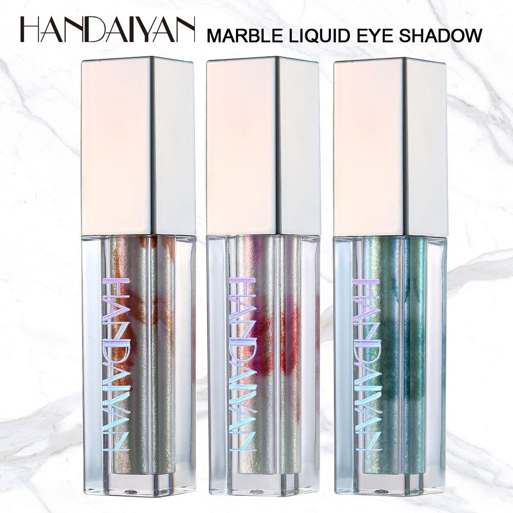 HANDAIYAN Eye Shadow Marble Liquid Eye Shadow Color Shine Diamond Chameleon Pearl Liquid Eye Shadow