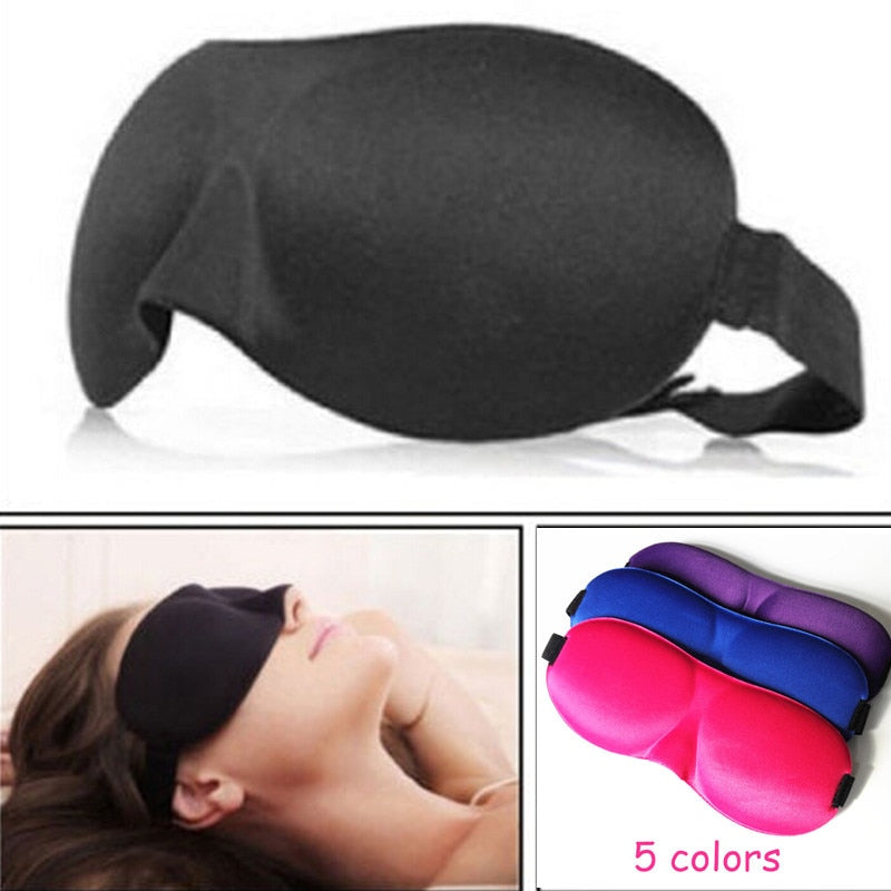 3D Sleep Mask Natural Sleeping Eye Mask Eyeshade Cover Shade Eye Patch Women Men Soft Portable Blindfold Travel Eyepatch