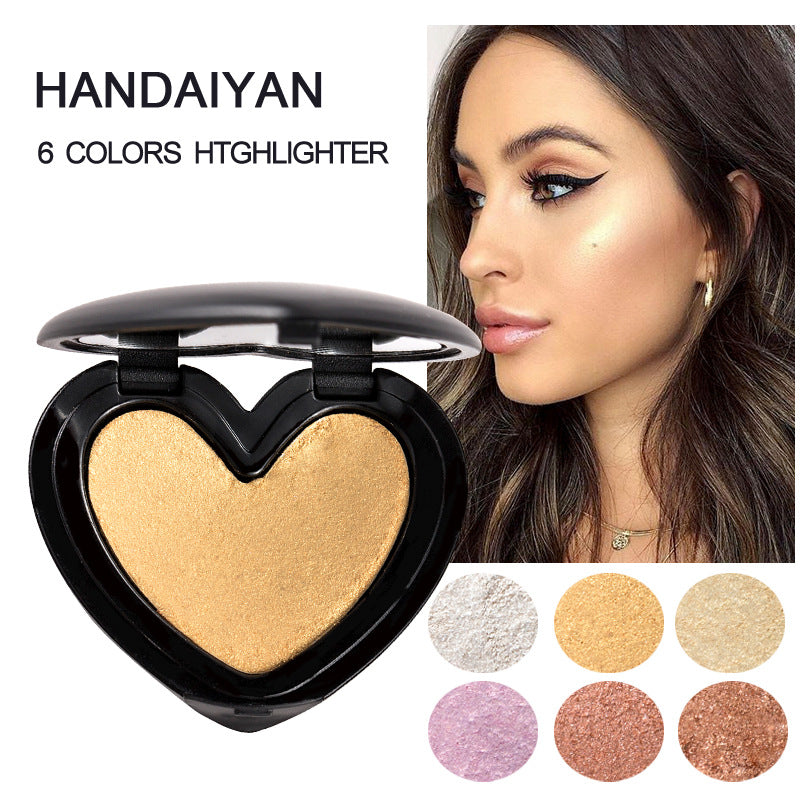 HANDAIYAN Three-Dimensional Repair And Makeup Love Highlighting Powder And Eye Shadow Dual Use