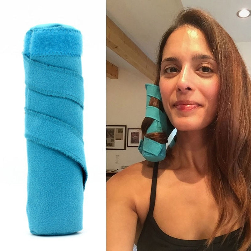 8pcs Hair Rollers Sleep Styler Kit Long Cotton Curlers DIY Styling Tools Blue Color Magic Hair Dressing Charming Hairstyle