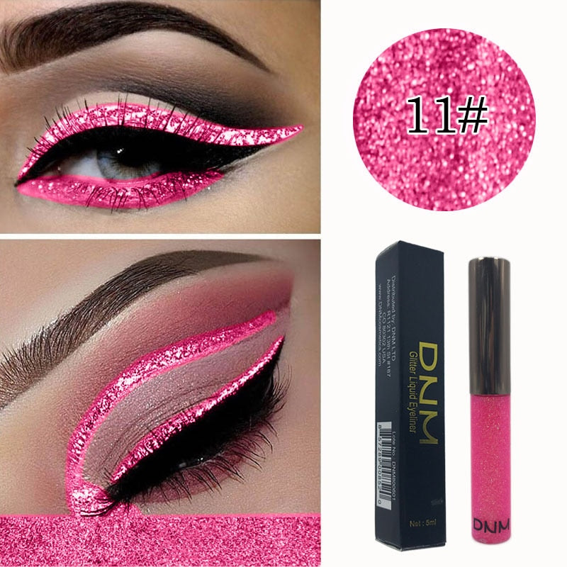 16 Colours Shiny Pearlescent Metallic Eyeliner Eyeshadow Pen Glitter Matte Liquid Eyeliner Waterproof Lasting Maquiagem TSLM1